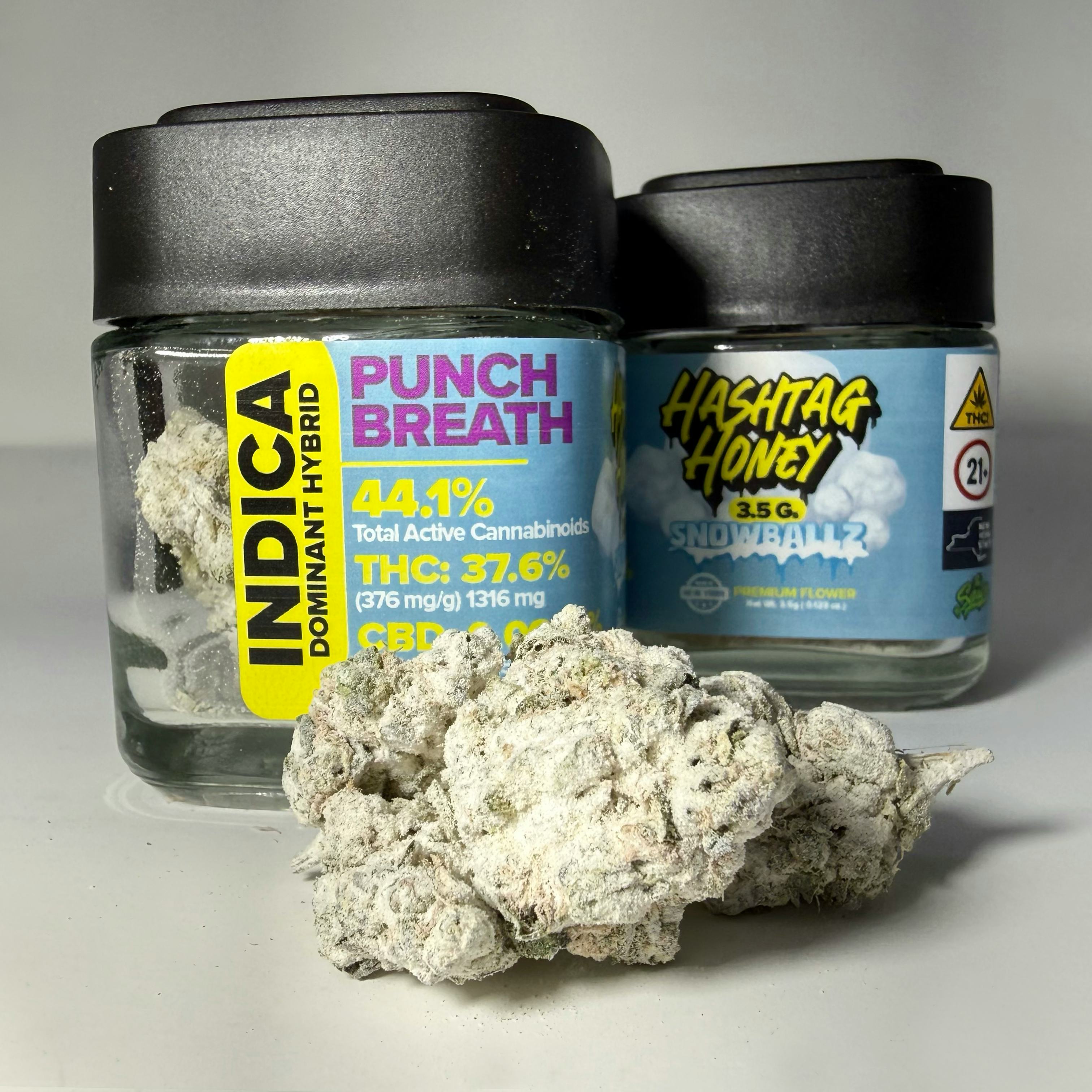 Punch Breath | 3g Flower + .5g THCA = 3.5g Infused Snowballz