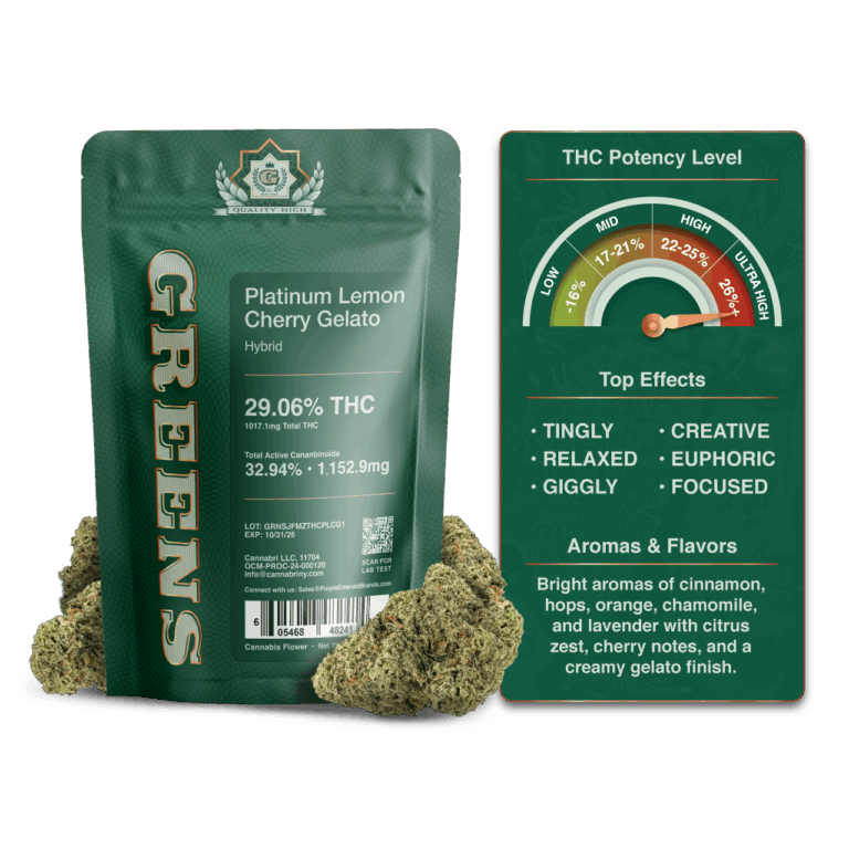 Platinum Lemon Cherry Gelato (Greens) | 3.5g