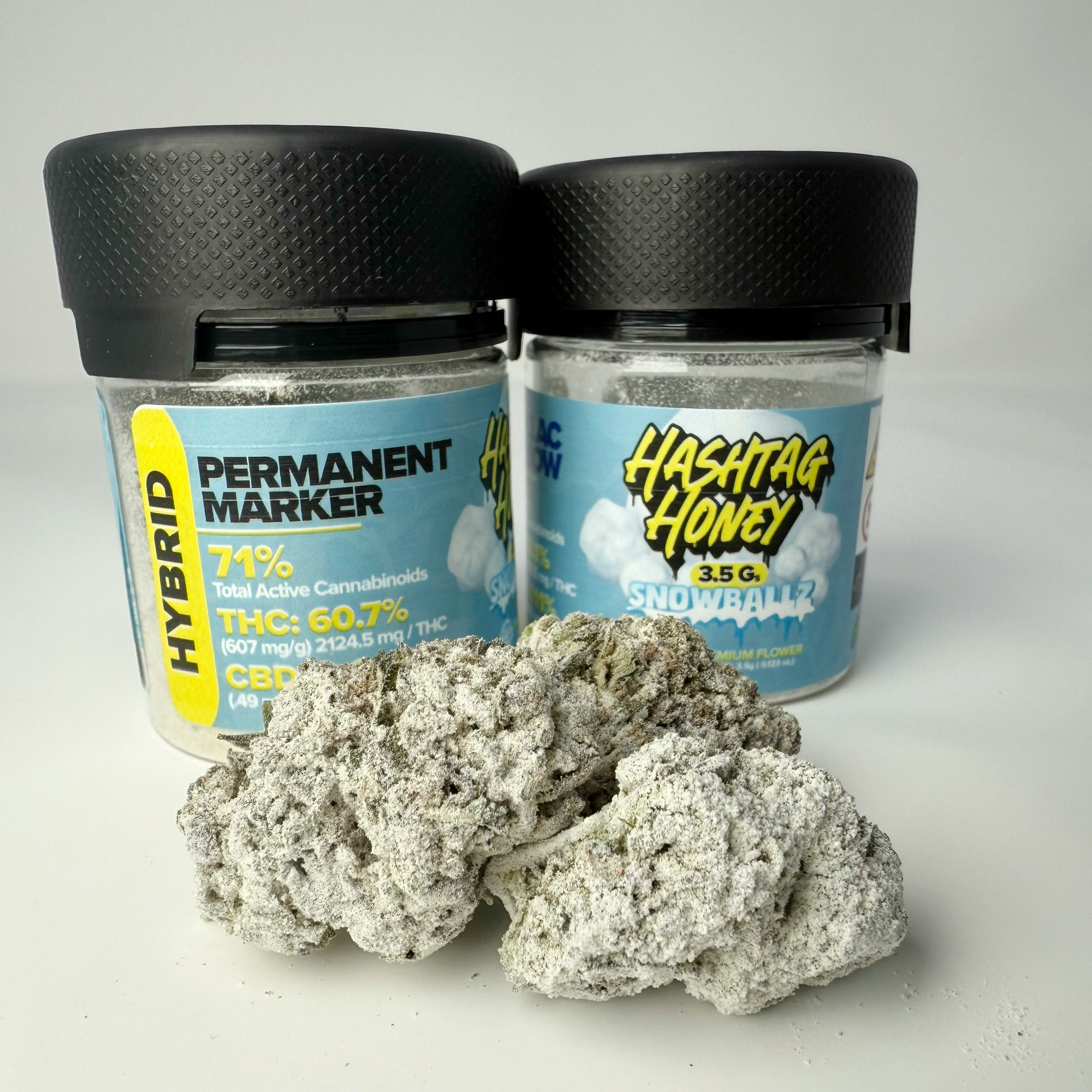 Permanent Marker | 3g Flower + .5g THCA = 3.5g Infused Snowballz